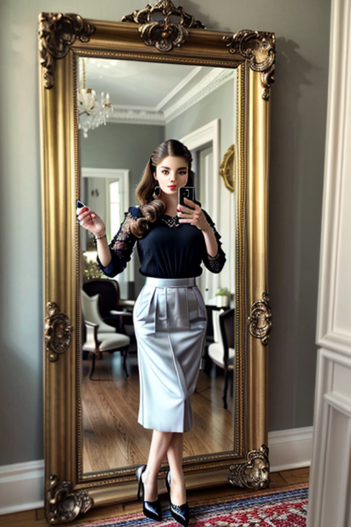 aesthetic mirror selfie girl quotes