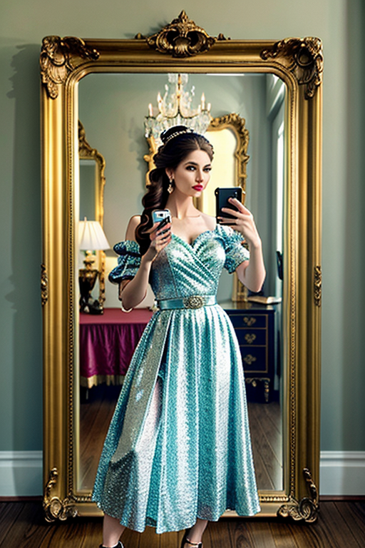 mirror photo pose girl simple